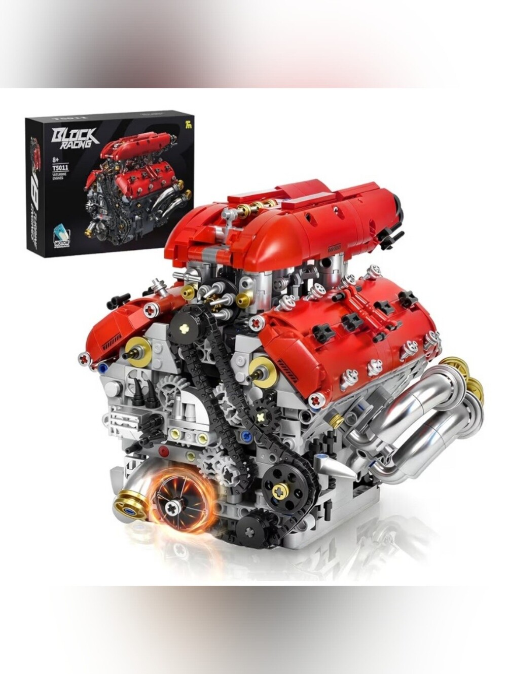 Block Racing V8 Lego Kit